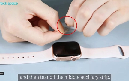 Instructions Of Rock Space Flexible Film For Apple Watch